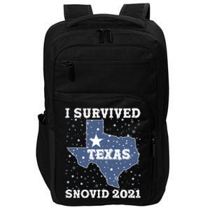 I Survived Snovid 2021Texas Snowstorm Impact Tech Backpack