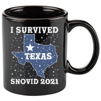 I Survived Snovid 2021Texas Snowstorm 11oz C Handle Ceramic Mug