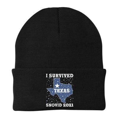 I Survived Snovid 2021Texas Snowstorm Beanie