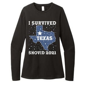 I Survived Snovid 2021Texas Snowstorm Womens CVC Long Sleeve Shirt