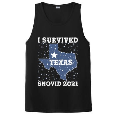 I Survived Snovid 2021Texas Snowstorm PosiCharge Competitor Tank