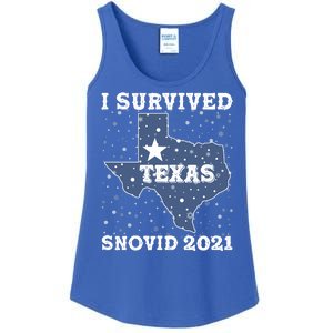 I Survived Snovid 2021Texas Snowstorm Ladies Essential Tank