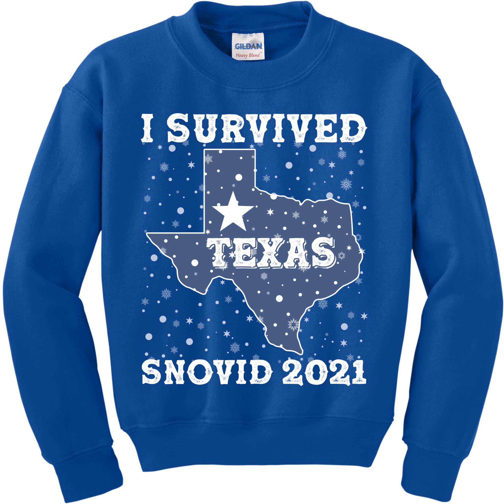 I Survived Snovid 2021Texas Snowstorm Kids Sweatshirt