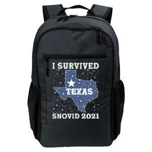 I Survived Snovid 2021Texas Snowstorm Daily Commute Backpack