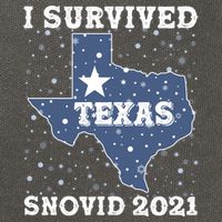I Survived Snovid 2021Texas Snowstorm Cotton Canvas Backpack