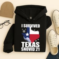 I Survived Texas Snow Storm Blizzard Snovid 21 Hoodie