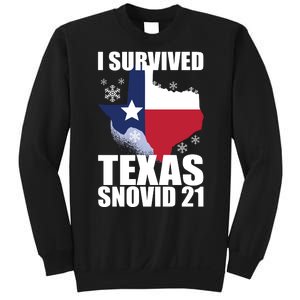 I Survived Texas Snow Storm Blizzard Snovid 21 Sweatshirt