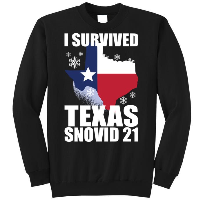 I Survived Texas Snow Storm Blizzard Snovid 21 Sweatshirt