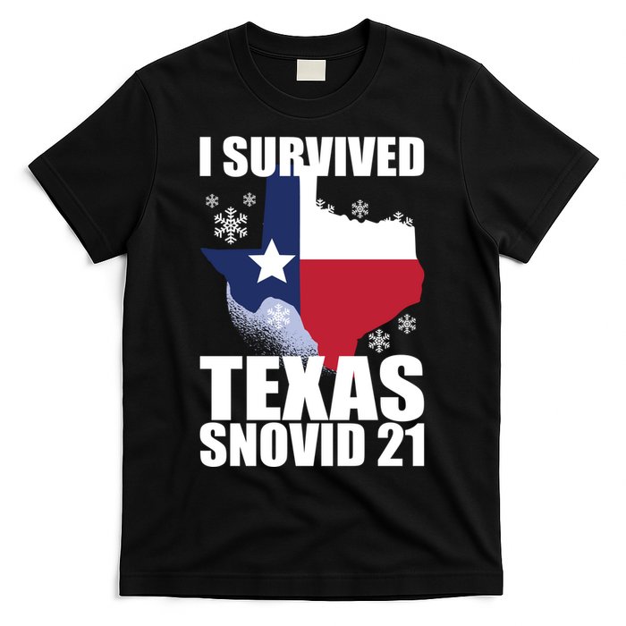 I Survived Texas Snow Storm Blizzard Snovid 21 T-Shirt