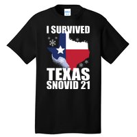 I Survived Texas Snow Storm Blizzard Snovid 21 Tall T-Shirt