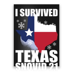 I Survived Texas Snow Storm Blizzard Snovid 21 Poster