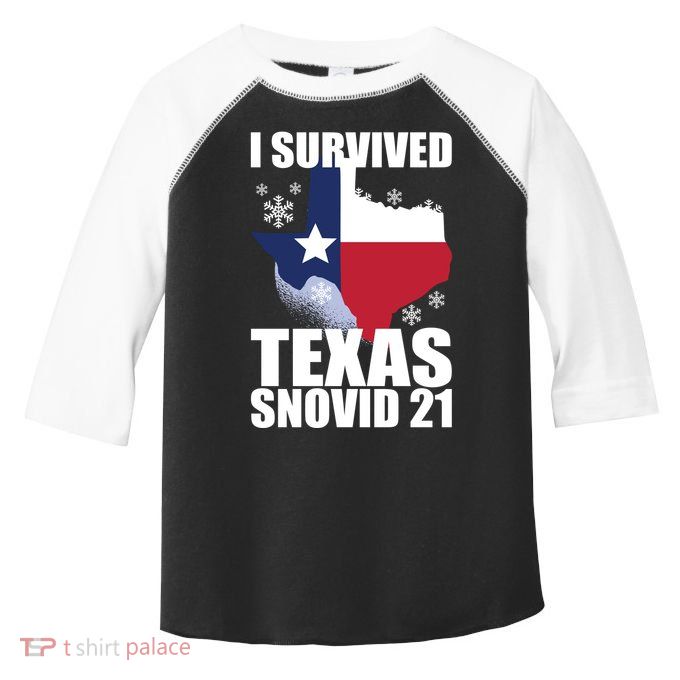 I Survived Texas Snow Storm Blizzard Snovid 21 Toddler Fine Jersey T-Shirt