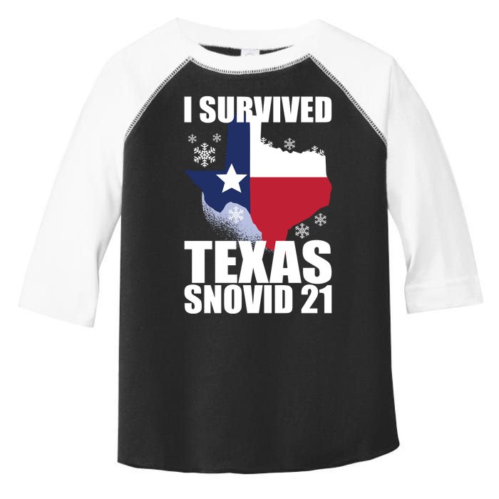 I Survived Texas Snow Storm Blizzard Snovid 21 Toddler Fine Jersey T-Shirt