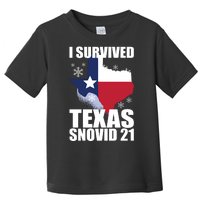 I Survived Texas Snow Storm Blizzard Snovid 21 Toddler T-Shirt