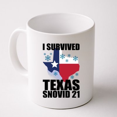 I Survived Texas Snow Storm Blizzard Snovid 21 Coffee Mug