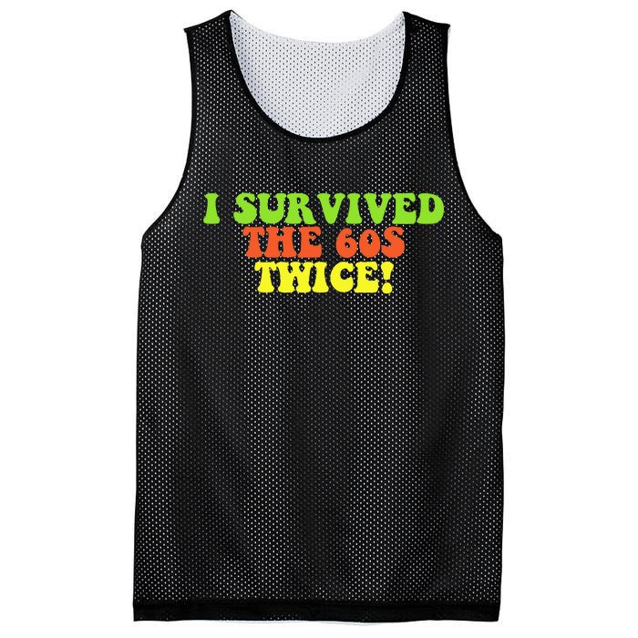 I Survived The 60s Twice Mesh Reversible Basketball Jersey Tank