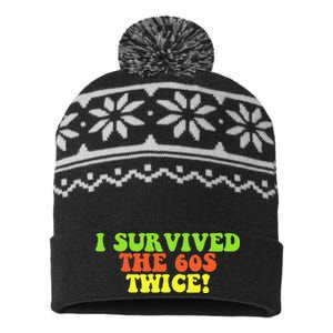 I Survived The 60s Twice USA-Made Snowflake Beanie