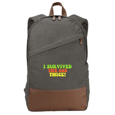 I Survived The 60s Twice Cotton Canvas Backpack