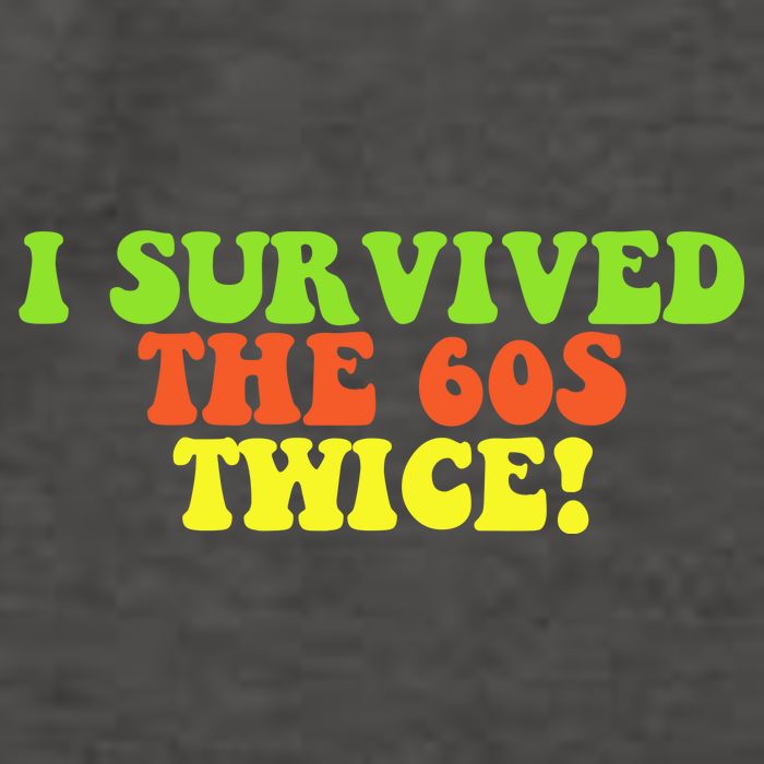 I Survived The 60s Twice Vector Backpack