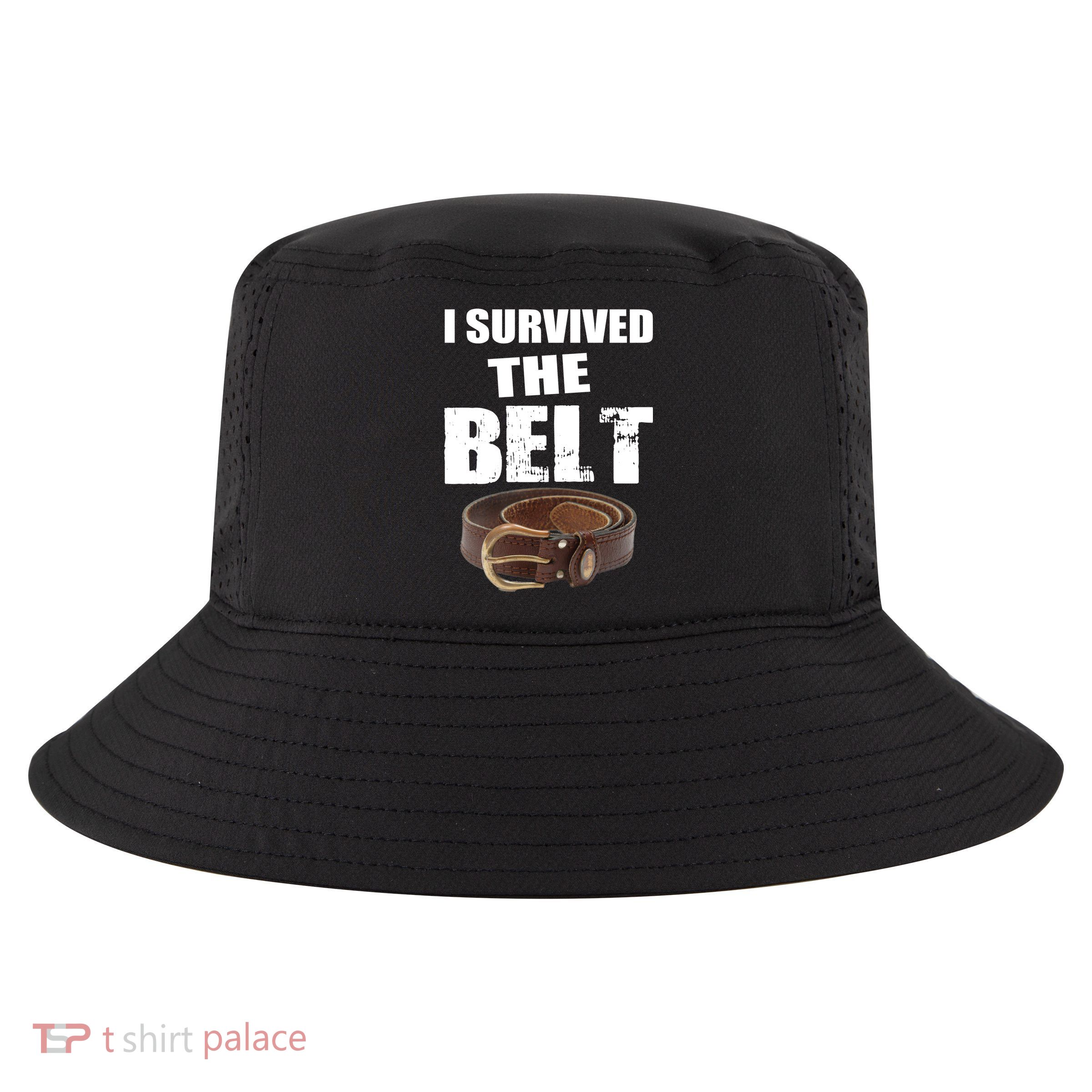 I Survived The Belt Cool Comfort Performance Bucket Hat