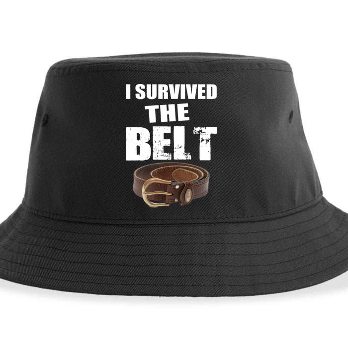 I Survived The Belt Sustainable Bucket Hat