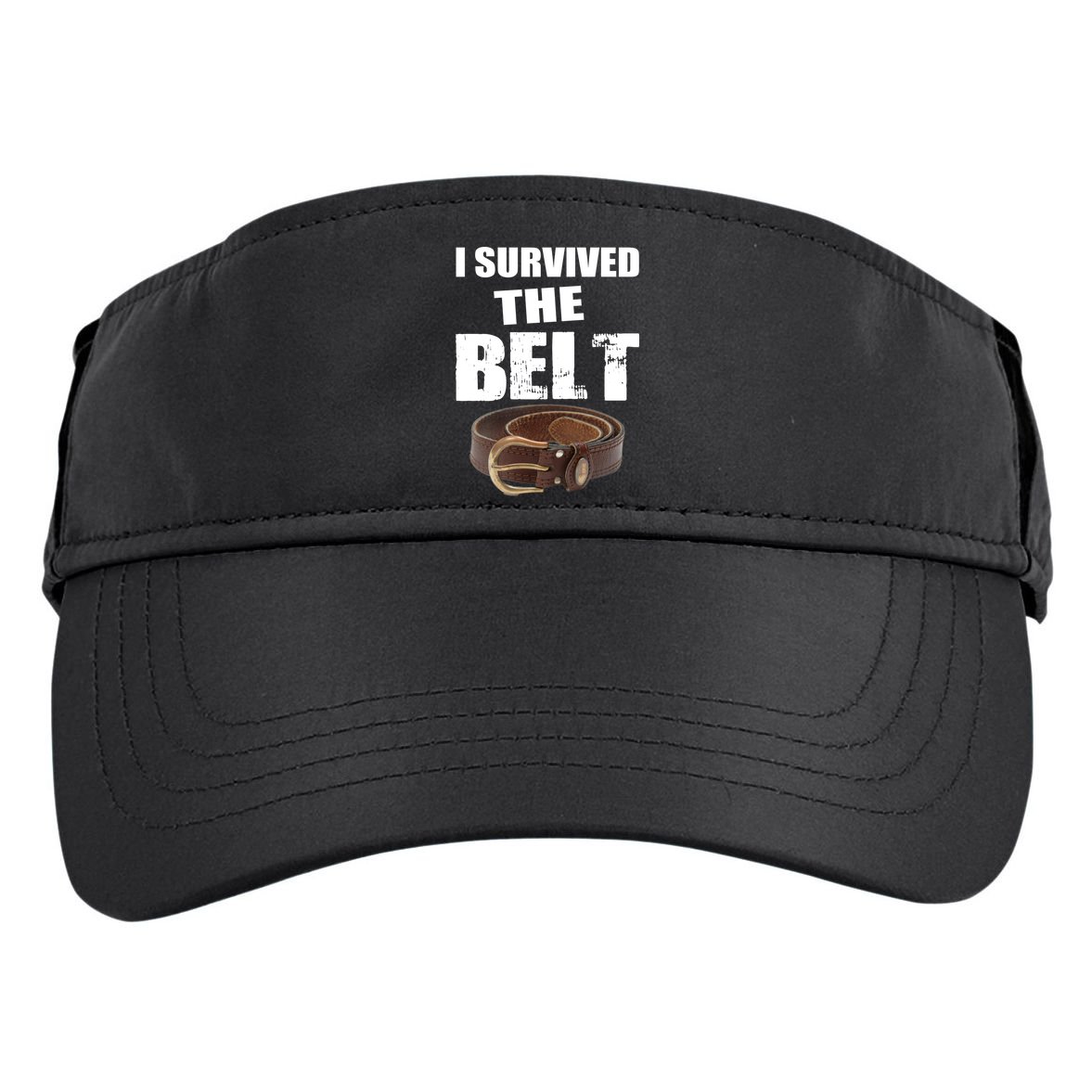 I Survived The Belt Adult Drive Performance Visor