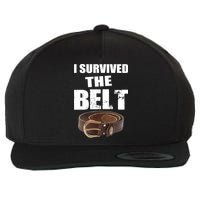 I Survived The Belt Wool Snapback Cap