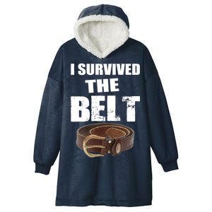 I Survived The Belt Hooded Wearable Blanket