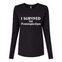 I Survived The Coronapocalypse Womens Cotton Relaxed Long Sleeve T-Shirt