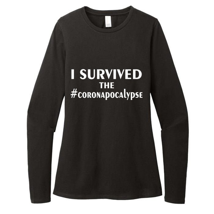 I Survived The Coronapocalypse Womens CVC Long Sleeve Shirt