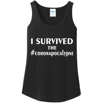 I Survived The Coronapocalypse Ladies Essential Tank