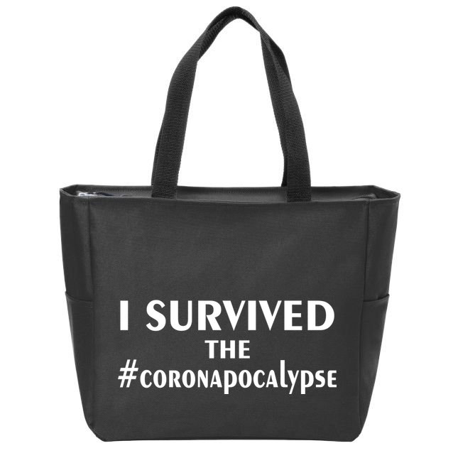 I Survived The Coronapocalypse Zip Tote Bag