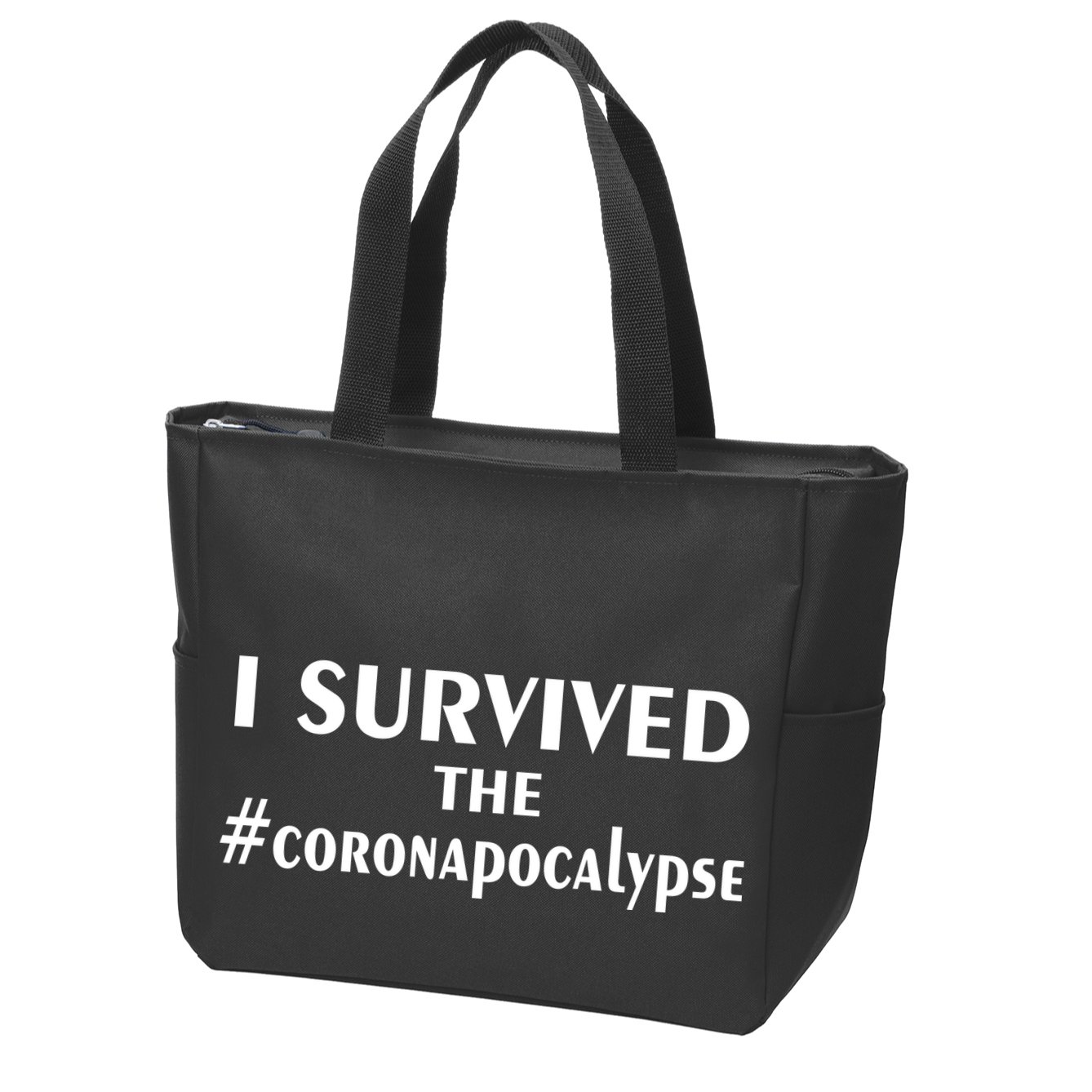 I Survived The Coronapocalypse Zip Tote Bag