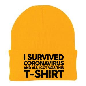 I Survived the Coronavirus and All I Got Was This Knit Cap Winter Beanie