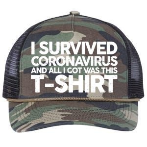 I Survived the Coronavirus and All I Got Was This Retro Rope Trucker Hat Cap