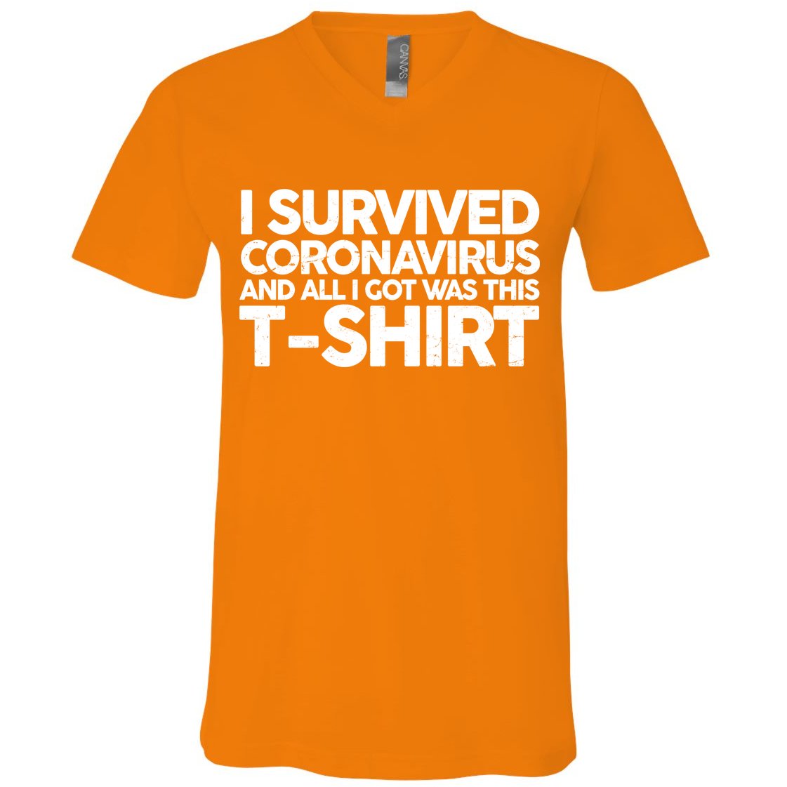 I Survived the Coronavirus and All I Got Was This V-Neck T-Shirt