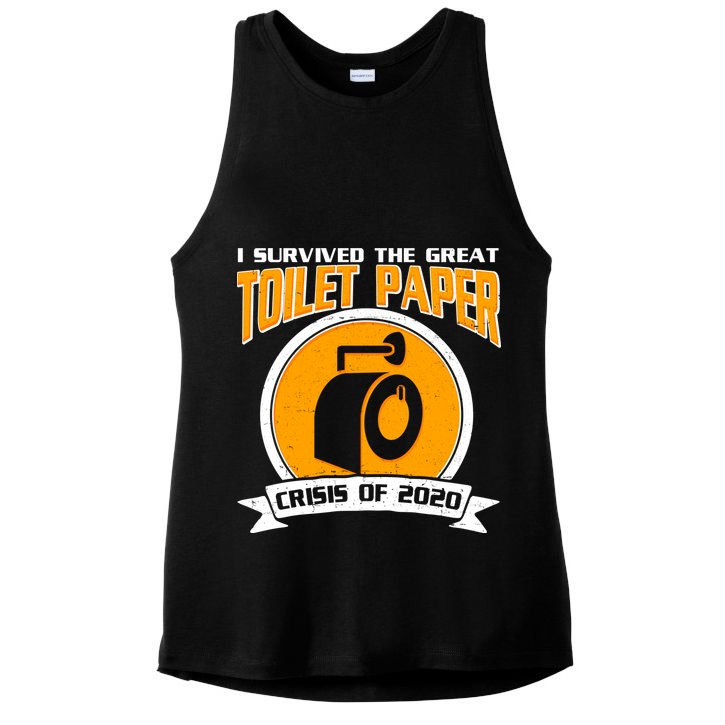 I Survived The Great Toilet Paper Crisis Of 2020 Ladies PosiCharge Tri-Blend Wicking Tank