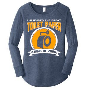 I Survived The Great Toilet Paper Crisis Of 2020 Women's Perfect Tri Tunic Long Sleeve Shirt