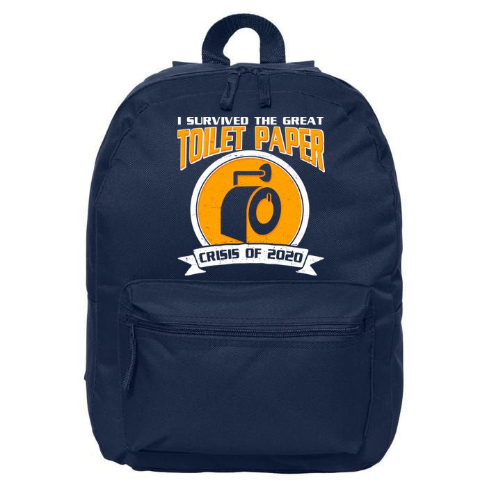 I Survived The Great Toilet Paper Crisis Of 2020 16 in Basic Backpack
