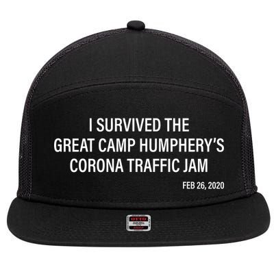 I Survived The Great Traffic Jam 7 Panel Mesh Trucker Snapback Hat