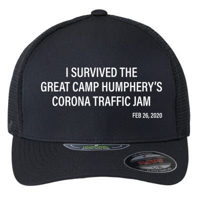 I Survived The Great Traffic Jam Flexfit Unipanel Trucker Cap