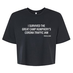 I Survived The Great Traffic Jam Bella+Canvas Jersey Crop Tee