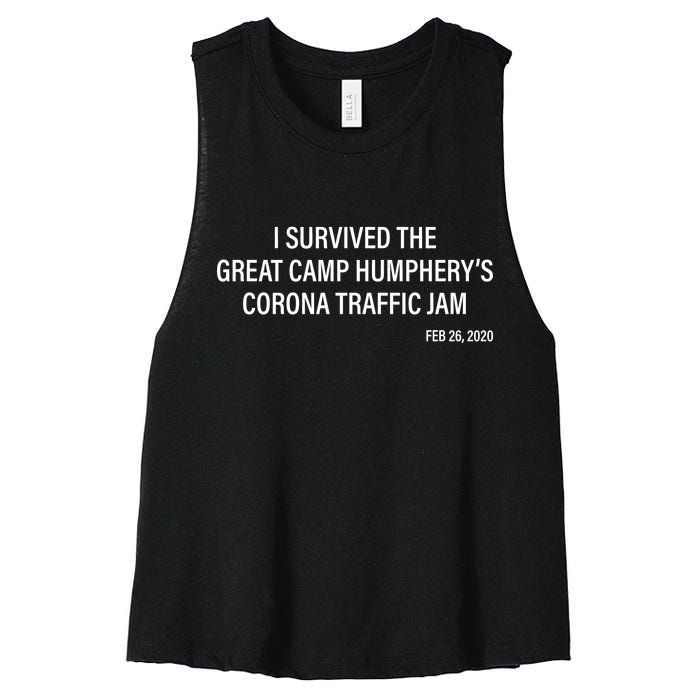 I Survived The Great Traffic Jam Women's Racerback Cropped Tank