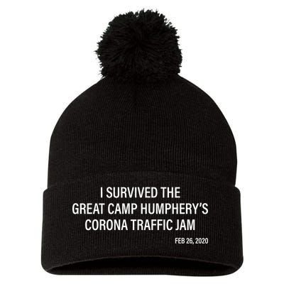 I Survived The Great Traffic Jam Pom Pom 12in Knit Beanie