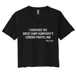 I Survived The Great Traffic Jam Women's Crop Top Tee