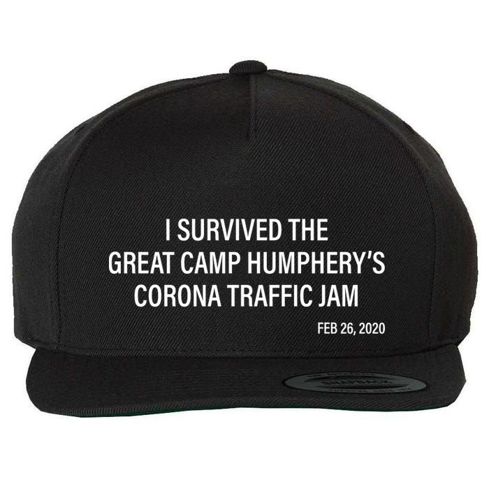 I Survived The Great Traffic Jam Wool Snapback Cap