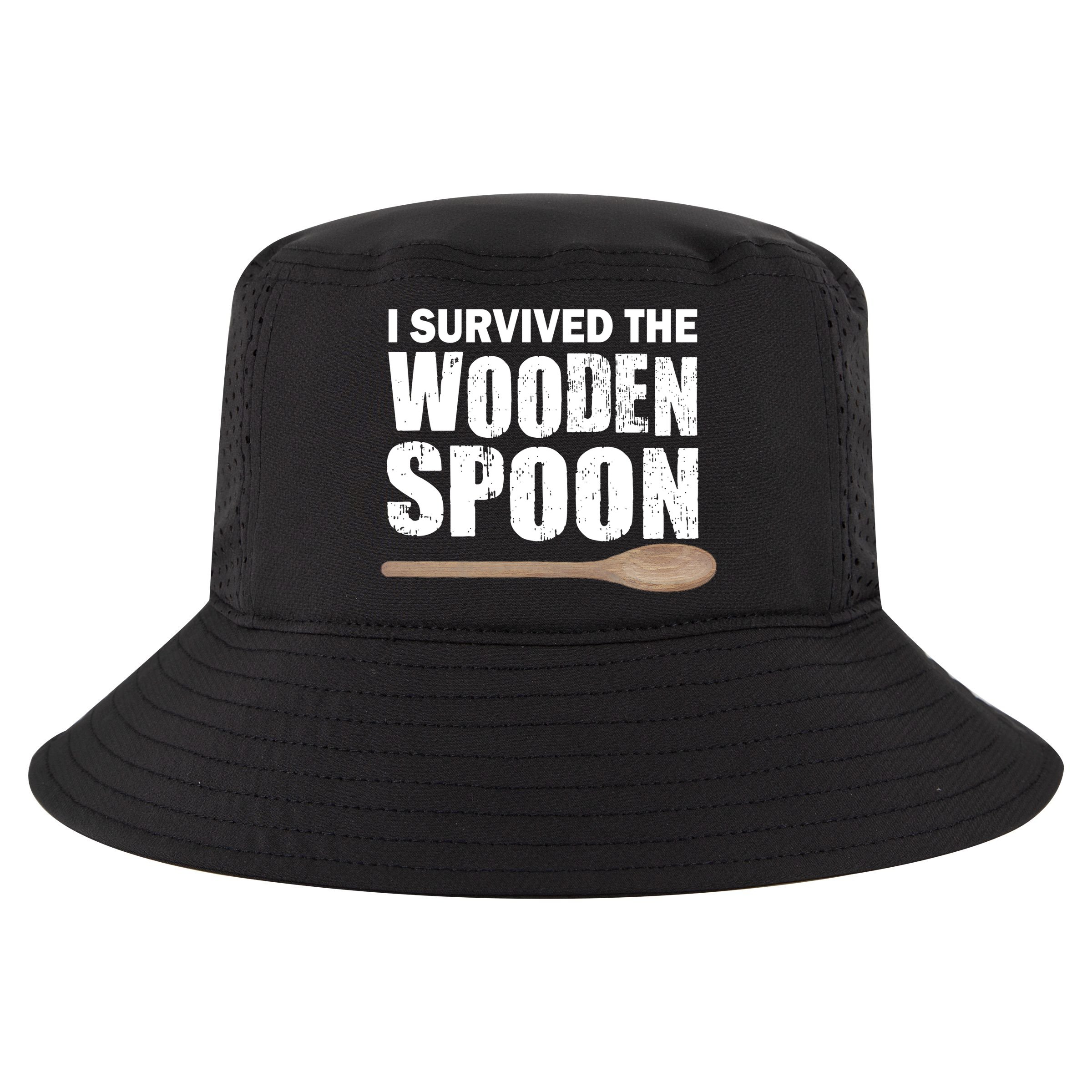 I Survived The Wooden Spoon Cool Comfort Performance Bucket Hat