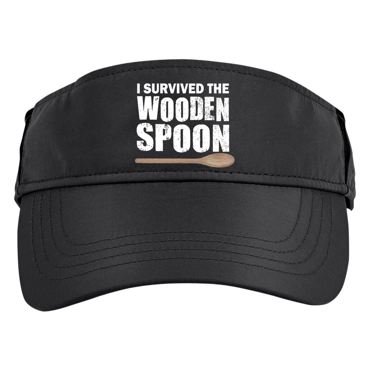I Survived The Wooden Spoon Adult Drive Performance Visor