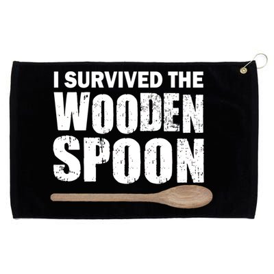 I Survived The Wooden Spoon Grommeted Golf Towel