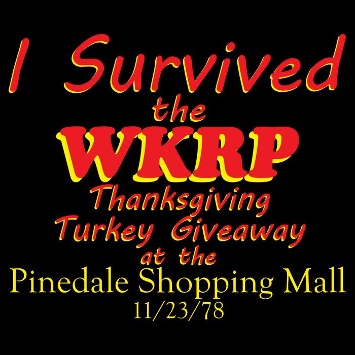 I Survived WKRP Pinedale Shopping Mall 1978 Stripe Pom Pom Beanie
